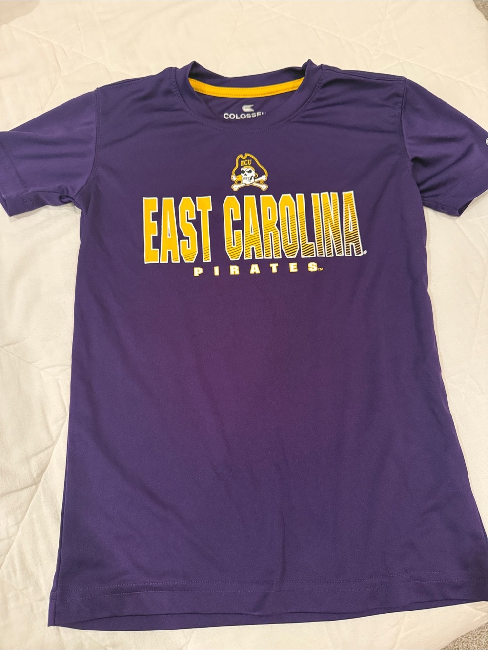 Youth XS(6-7) ECU Pirates Polyester T Shirt